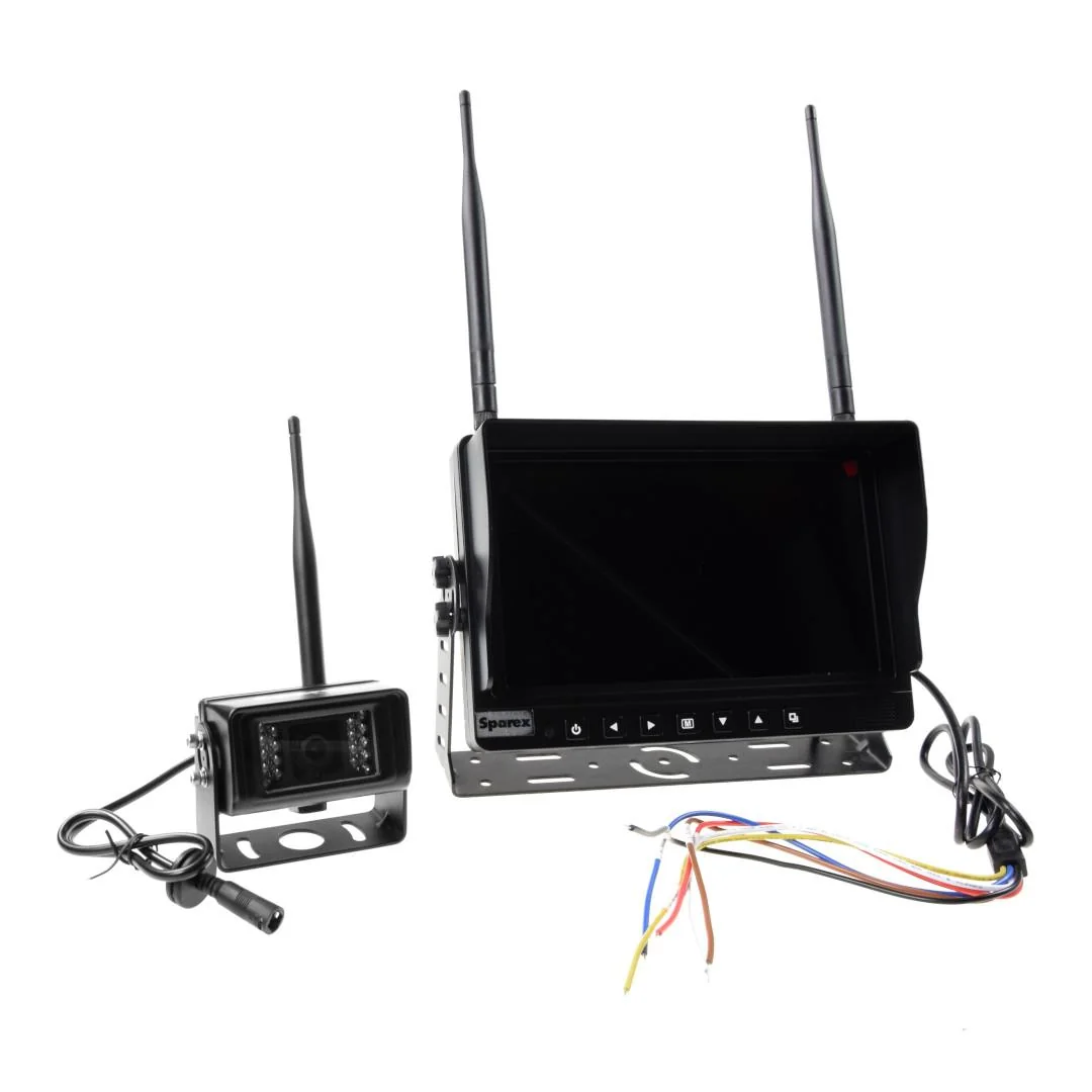Sparex - S.143668 - Kabelloses Rückfahrkamera-Set - 9-Zoll-Display + Kamera