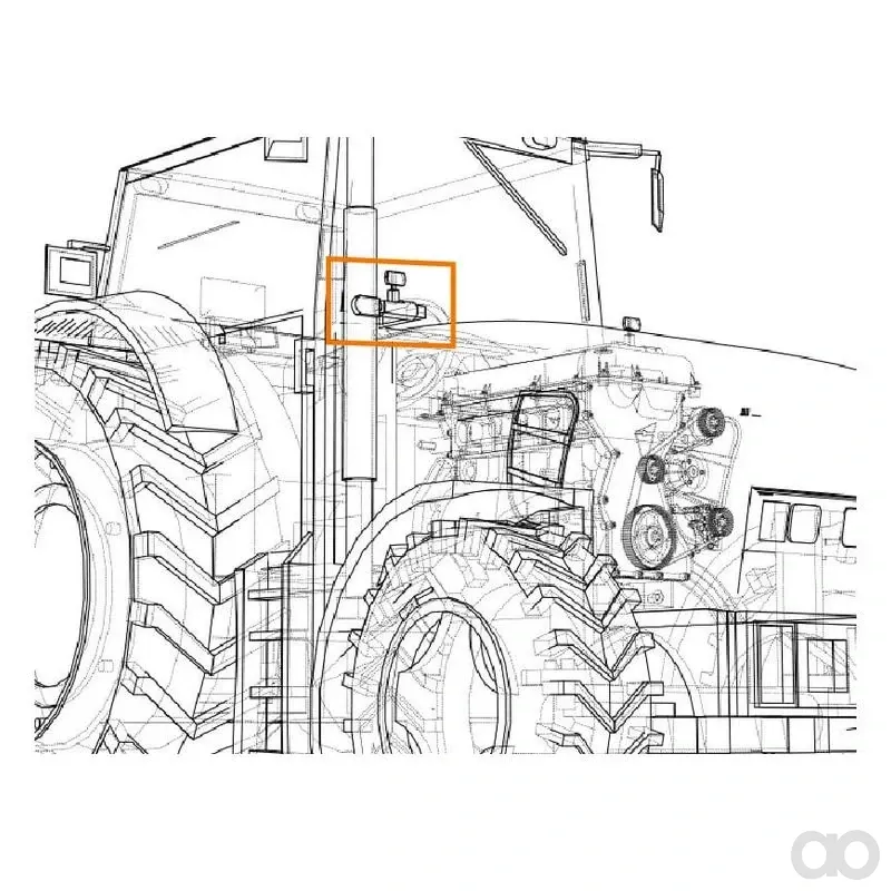 Sparex - S.151852 - LED-Arbeitsscheinwerfer Massey Ferguson 4500 Lumen