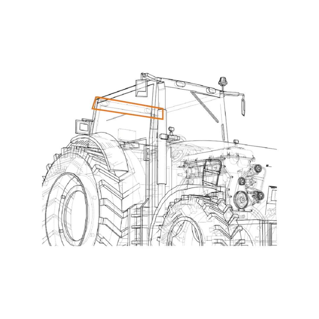 Sparex - S.151854 - LED-Arbeitsscheinwerfer Massey Ferguson Heckdach 6600 Lumen