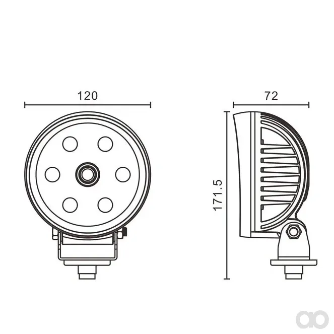 Sparex - S.162713 - LED-Arbeitsscheinwerfer mit eingebauter Kamera