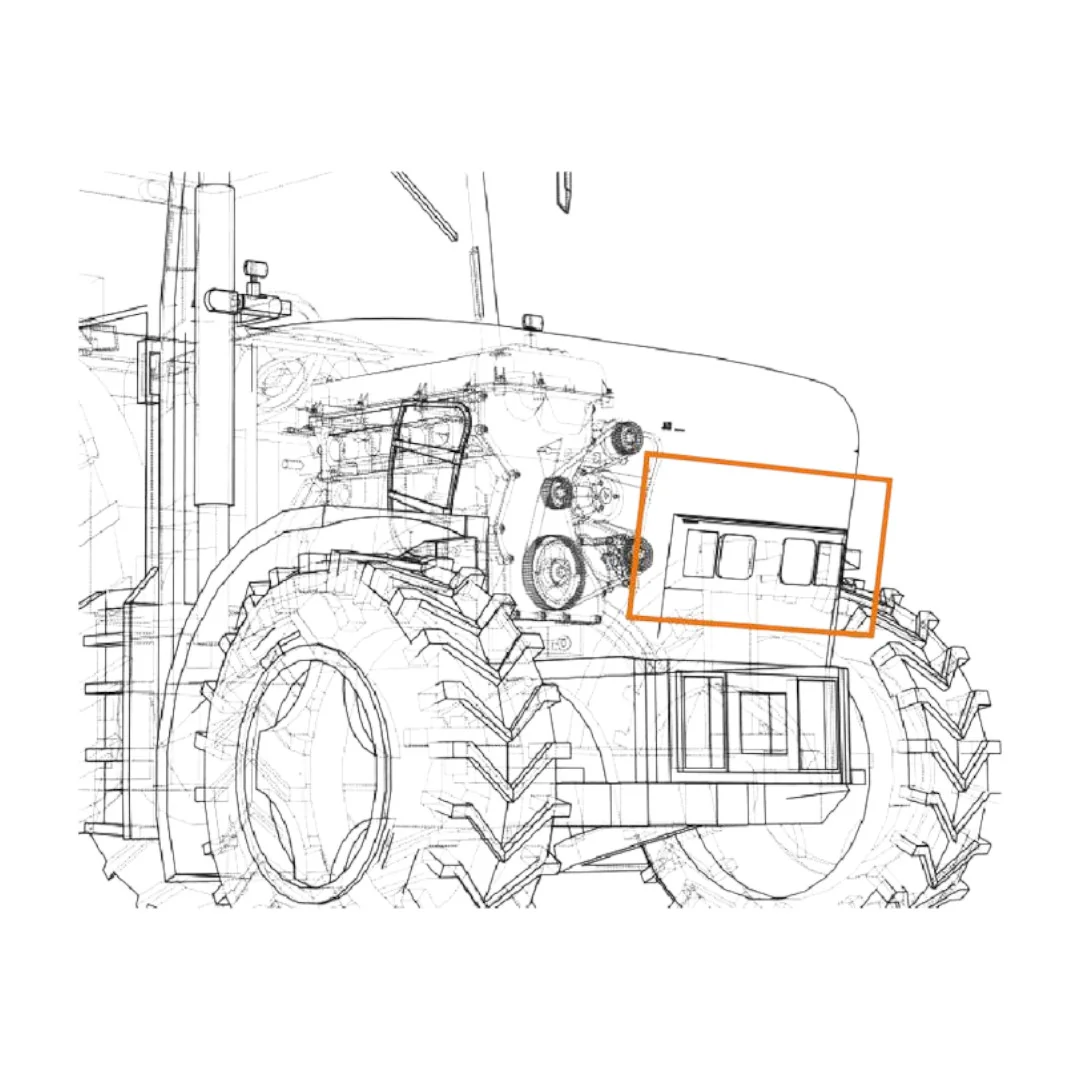 Sparex - S.163619 - Vordere LED-Tagfahrleuchten Massey Ferguson 1560-2760 Lumen
