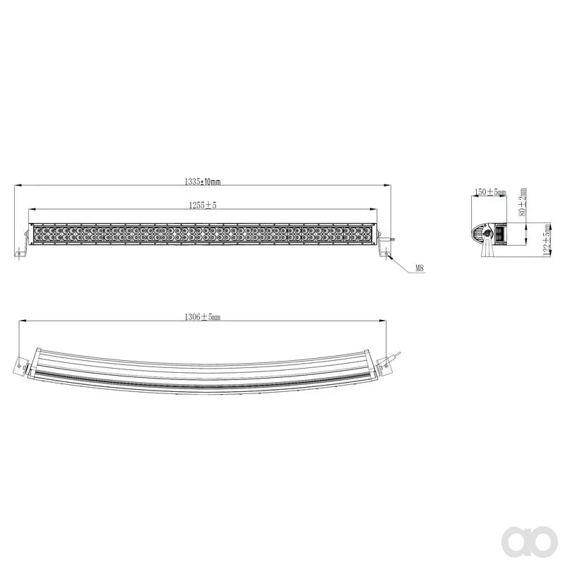 Sparex - S.173373 - Valtra ACX2919340 LED-Lichtleiste 50000 Lumen 1335 mm