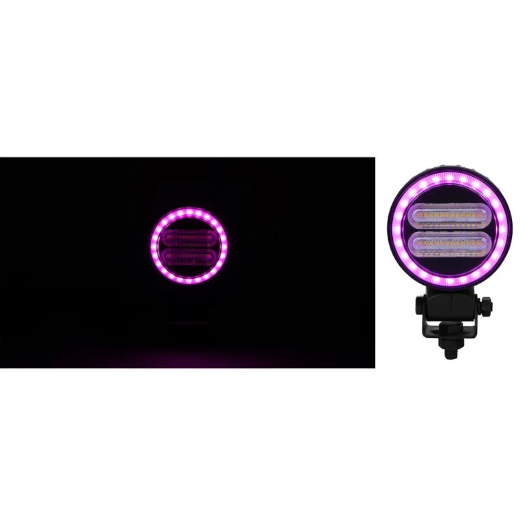 Sparex - S.173563 - Runde LED-Arbeitsleuchte 4800 Lm Mehrfarbig