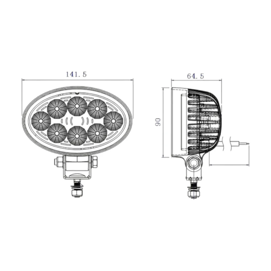 Sparex - S.28767 - LED-Arbeitsleuchte 2400 lm 10-30 V