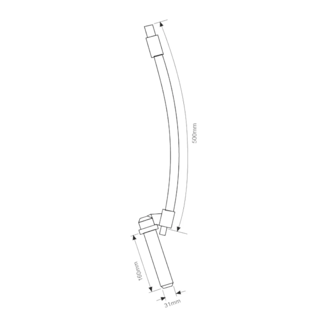 Sparex - S.30125 - gebogener Bolzen 31x150x500 mm