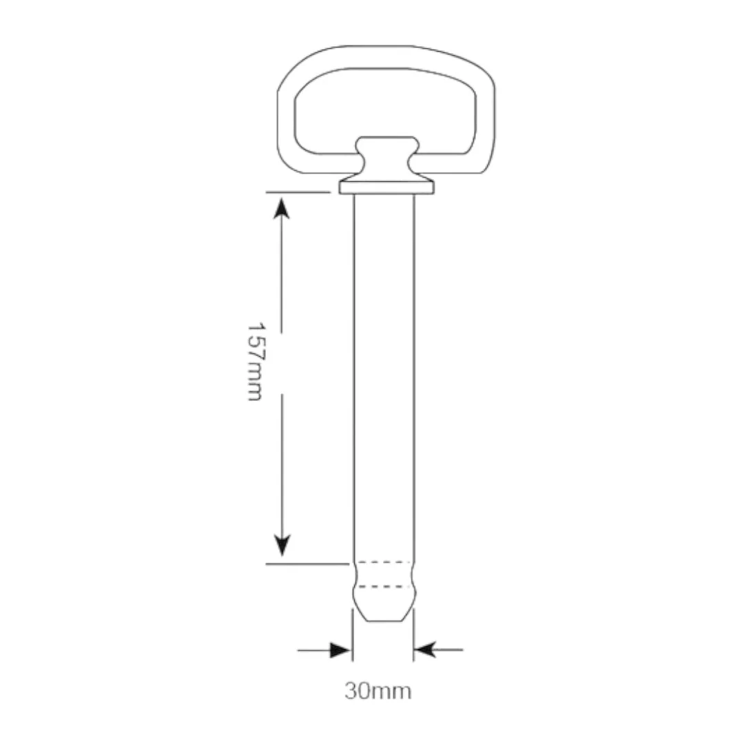 Sparex - S.52077 - Bolzen mit Kette und Splint 30x157mm