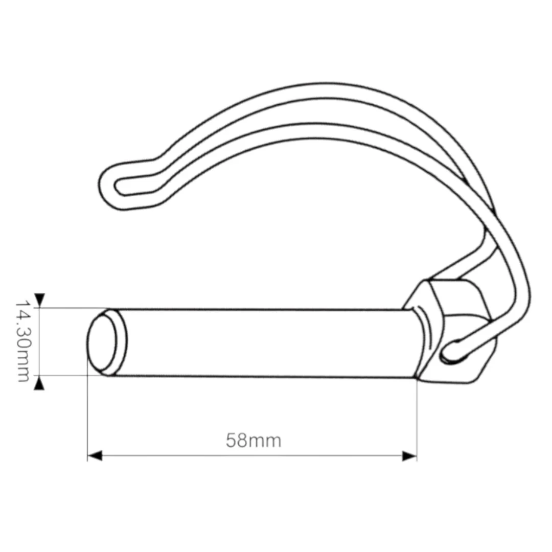 Sparex - S.75857 - Stecksplint D14x58 mm