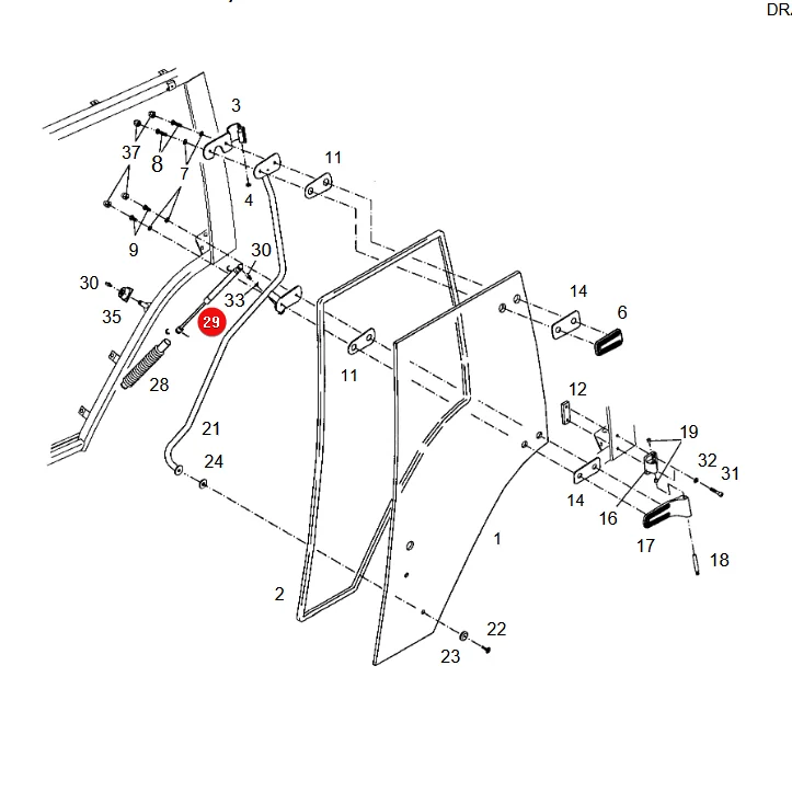Stabilus - 65406023 - Gasfeder Tür Fendt