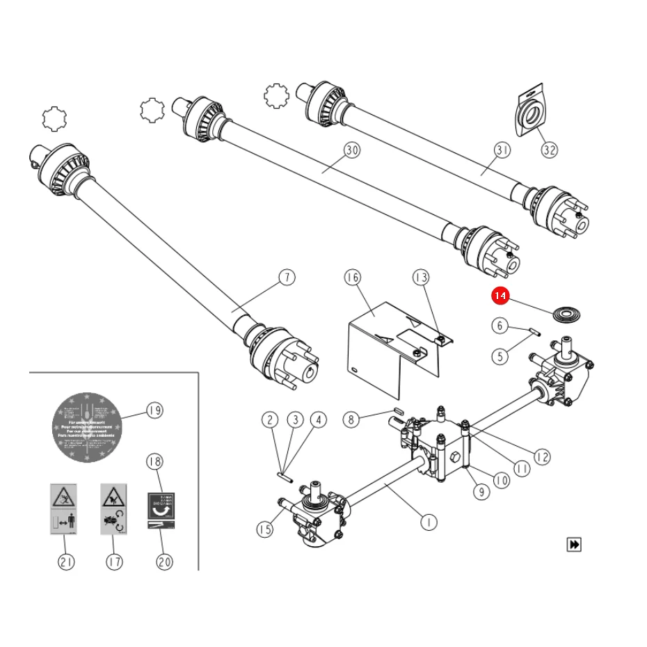 Sulky - 851216 - Dichtung des Winkelgetriebes