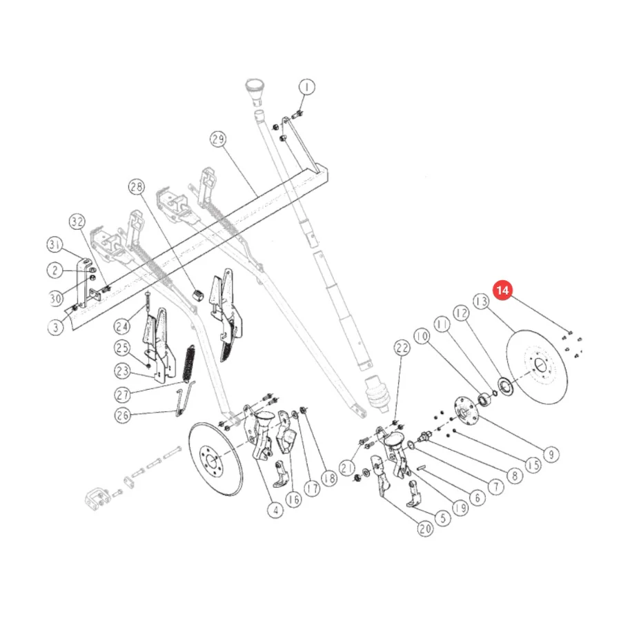 Sulky - SL555652 - Bolzen zur Scheibenscharmontage 555652