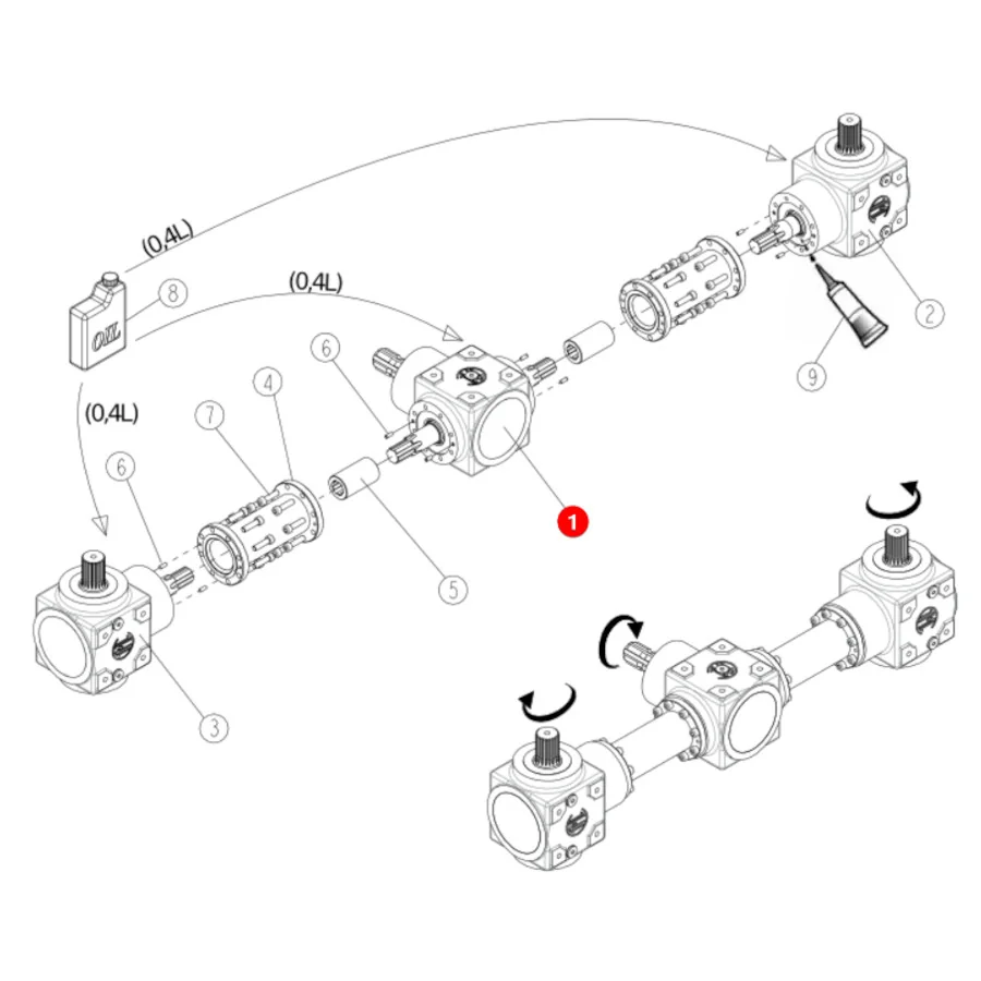 Sulky - SL57260523 - Zentralgetriebe 57260523