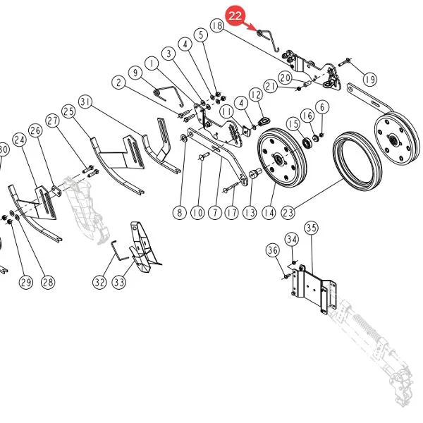 Sulky - SL681608 - Rechte Schardruckfeder 681608