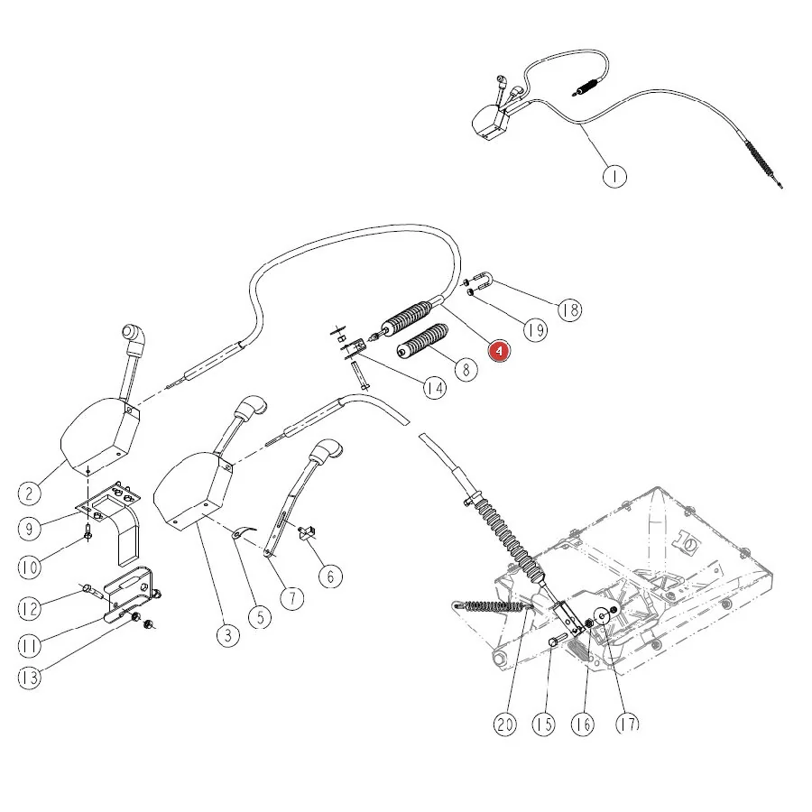 Sulky - SL720313 - Schiebersteuerkabel 4m
