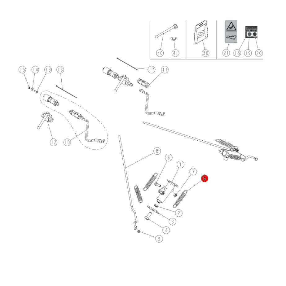 Sulky - SL981009 - Klappenaktuatorfeder 681009