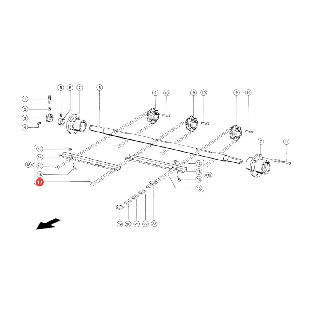 Tagex - 614895.2 - Claas 38.4-VB Schrägförderkette