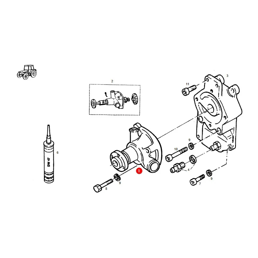 TVH - 22/130-226 - Wasserpumpe Fendt