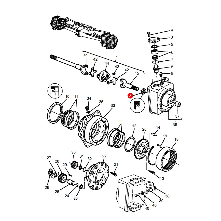 TVH - 30/6407-3 - Vorderachsdichtring Massey Ferguson
