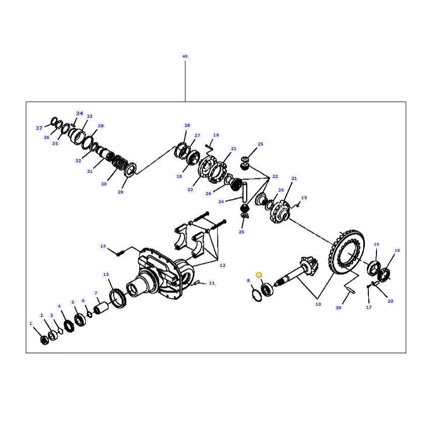 TVH - 66/32208 - Massey Ferguson Differential Kegelrollenlager