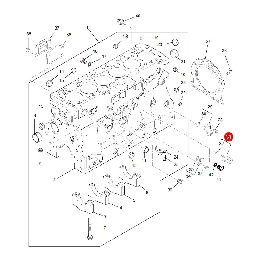 TVH - B37166 - Motoröldrucksensor Massey Ferguson