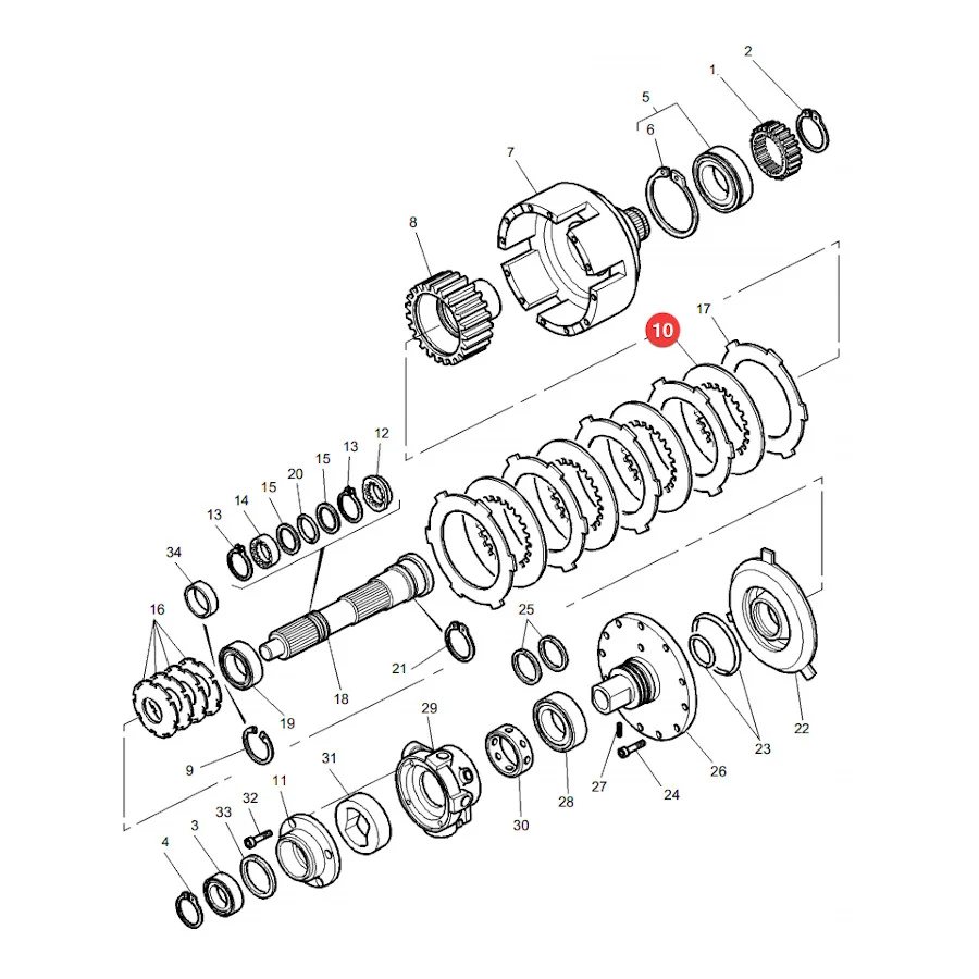 TVH - B44089 - Massey Ferguson Nasskupplungsscheibe