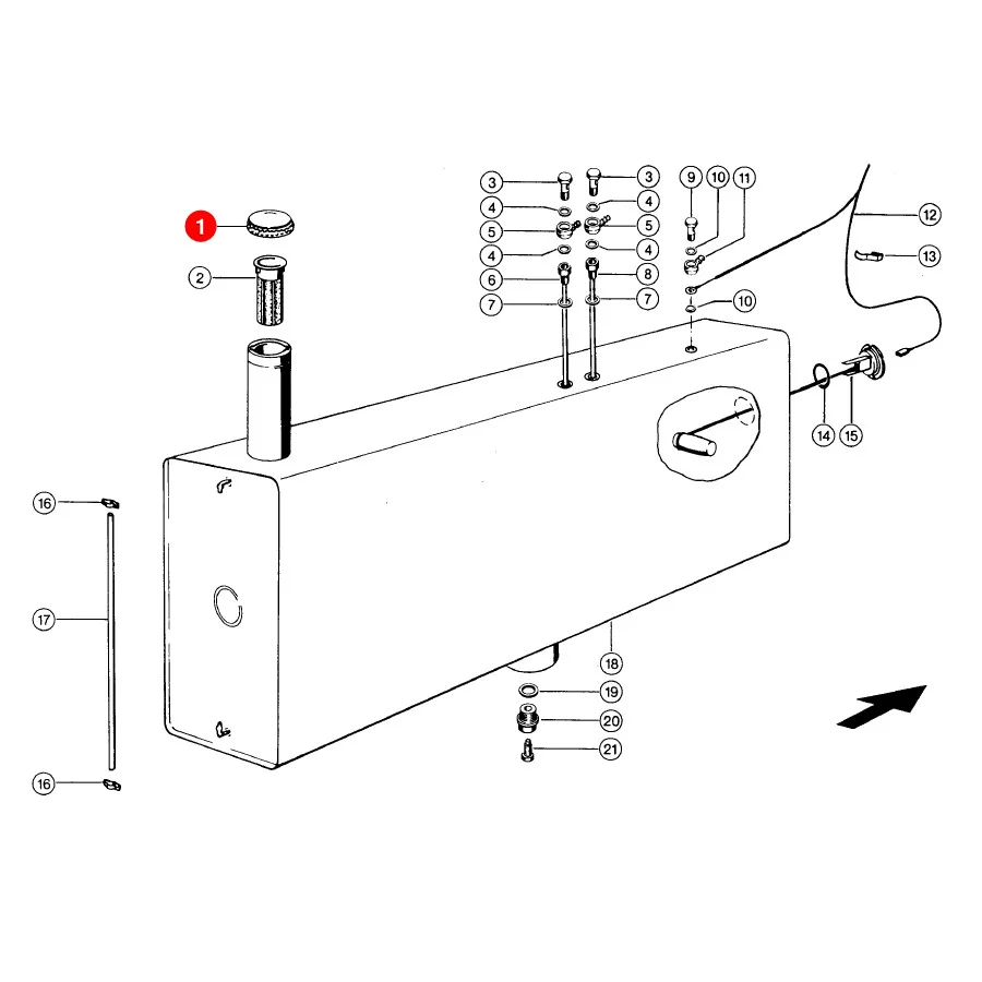TVH - TVH/50507978 - Kraftstofftankdeckel Claas