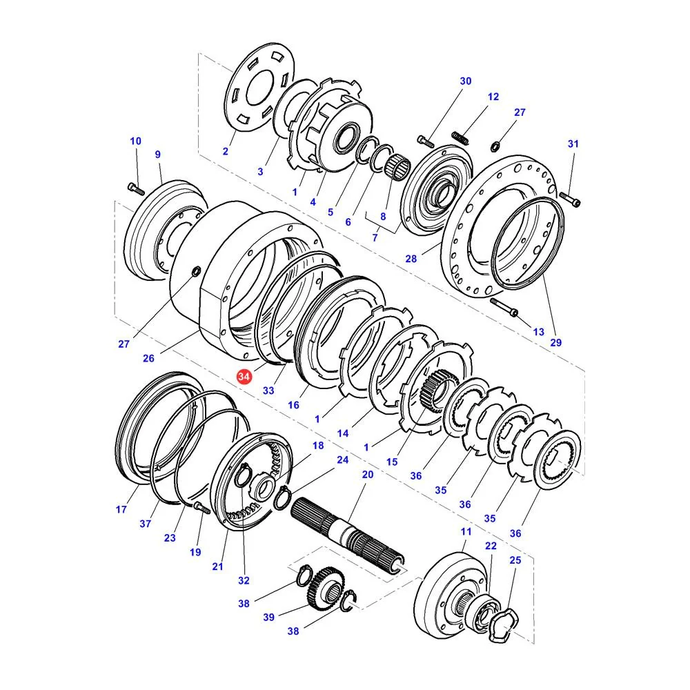 TVH - TVH/50782397 - Dynashift-Getriebe-O-Ring Massey Ferguson