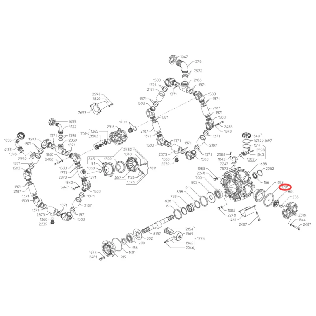 Udor - UD090302 - Pumpenmembran Omega, RO - Unia