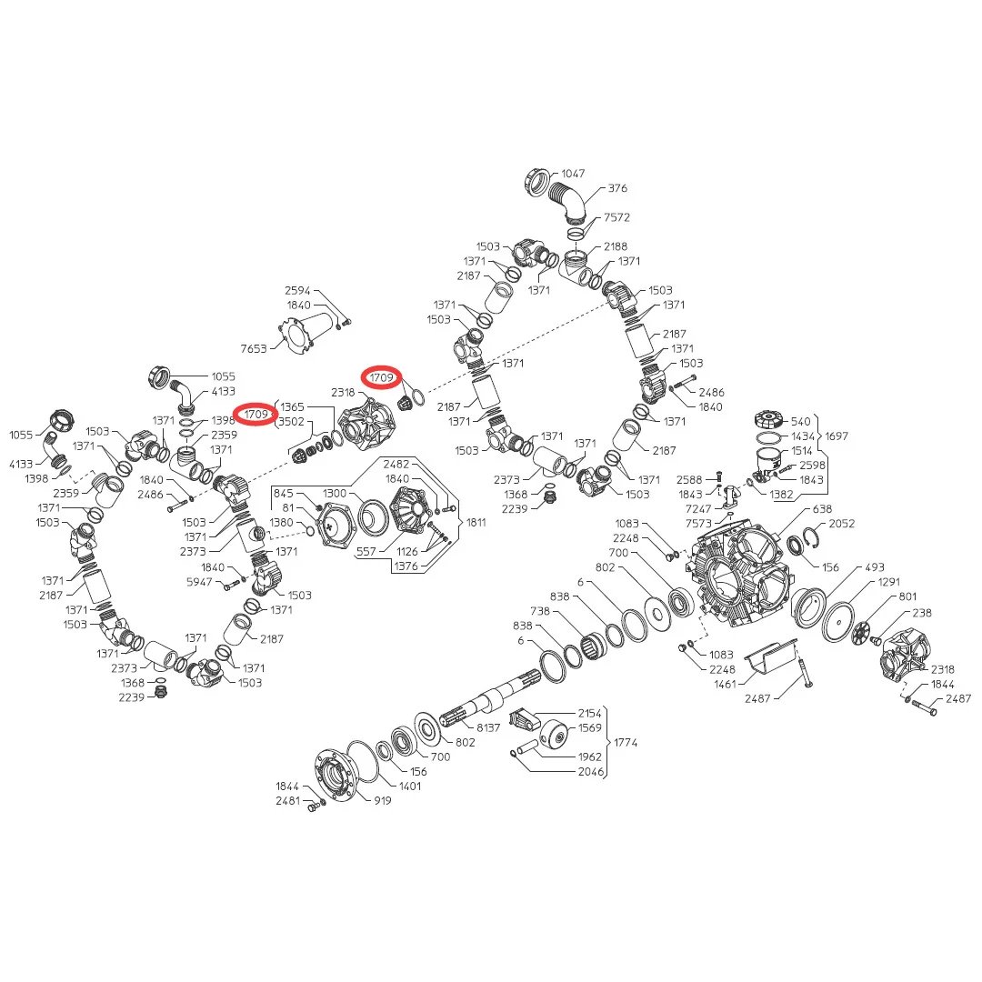 Udor - UD600697 - RO Pumpenventil, Omega, Beta - Unia