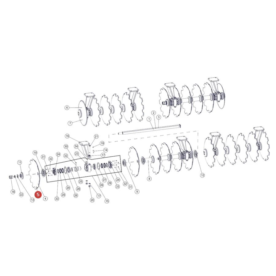 Unia - 1279/43-103/0 - Zahnscheibe für Brony-Scheibe, Fi 660 mm x 6 mm,