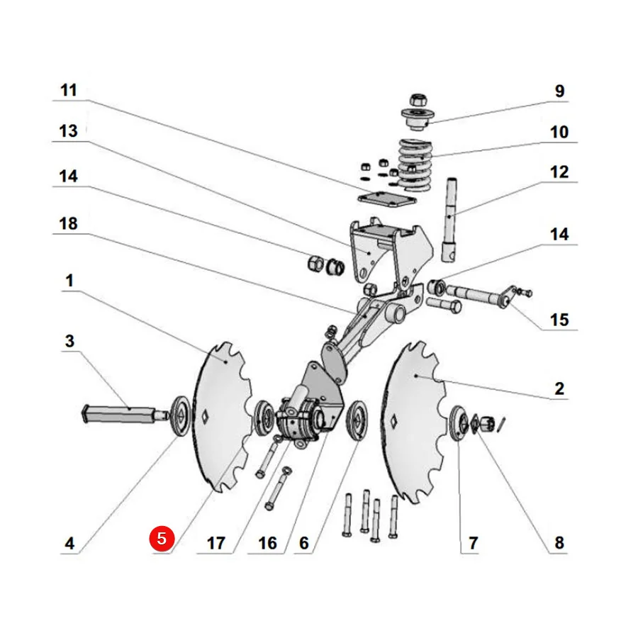 Unia - 1279/43-105/0 - Scheibenschutz 140mm