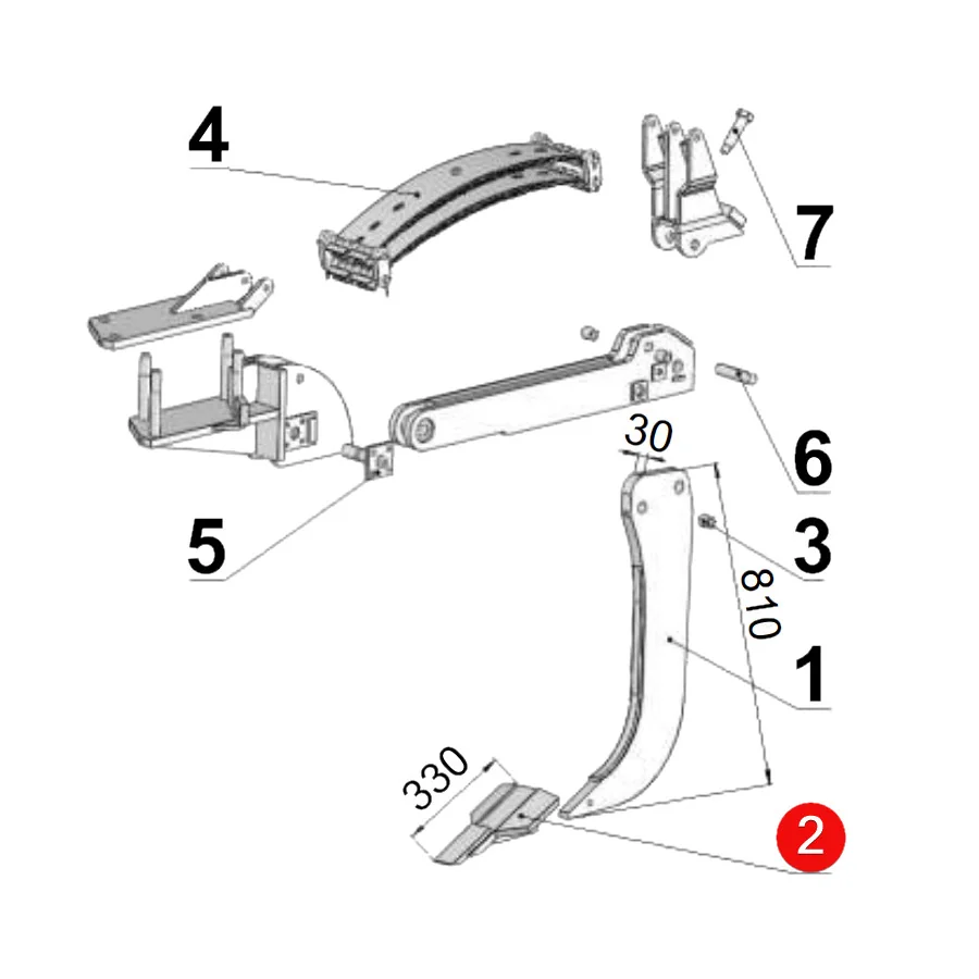 Unia - 1435302000 - Untergrundlockerungsmeißel Grudziadz
