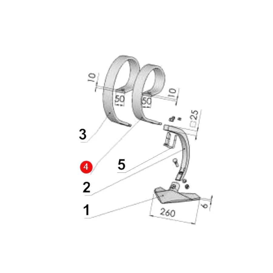 Unia - 1655/00-452/0 - Hilfsfeder SX