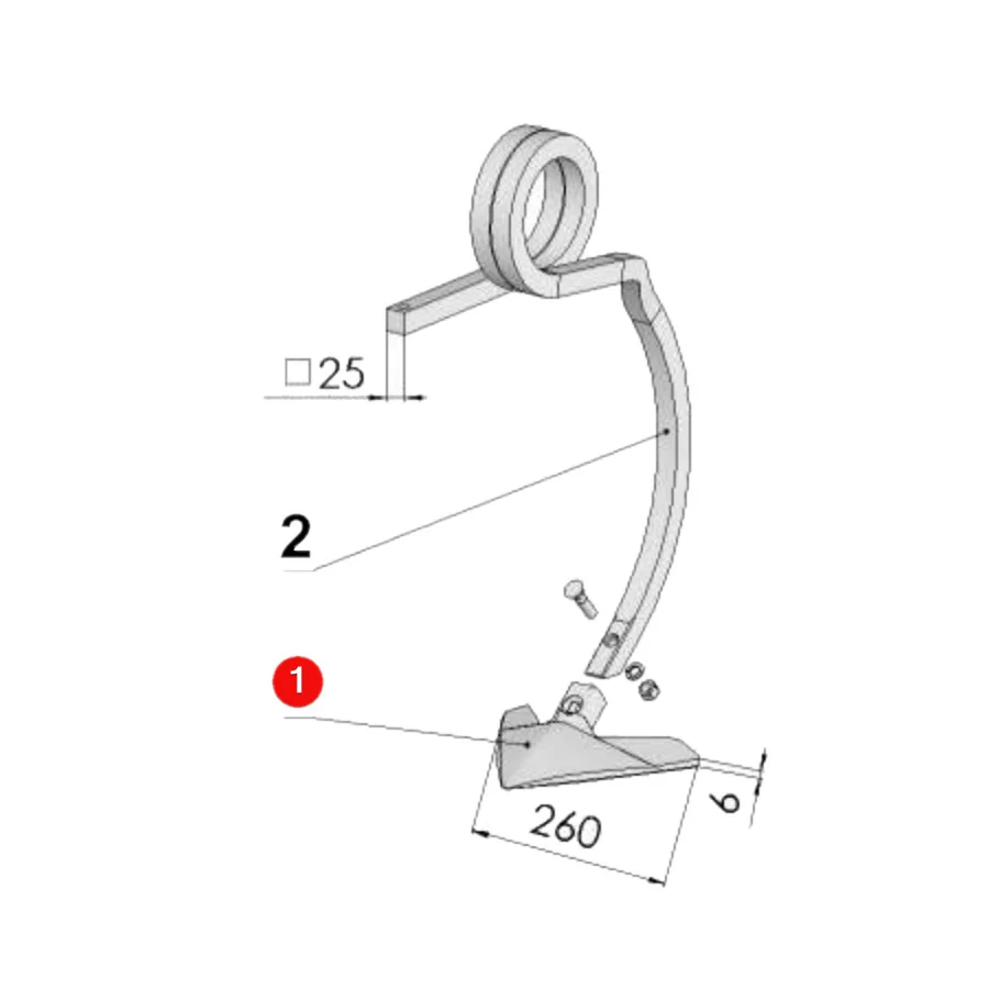 Unia - 1655004540 - Entenfuhrschare 260 mm AP 567 Unia