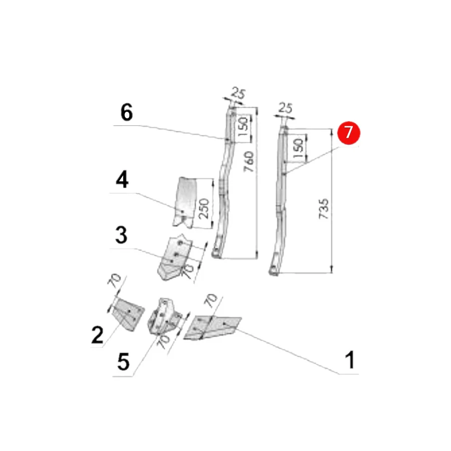 Unia - 1861010010 - Pflugbalken Unia, AP18 Kos