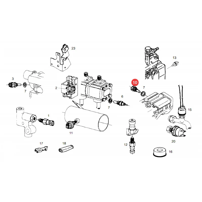 VDO - 323-805-039-001C - Fendt Krümmer-Temperatursensor