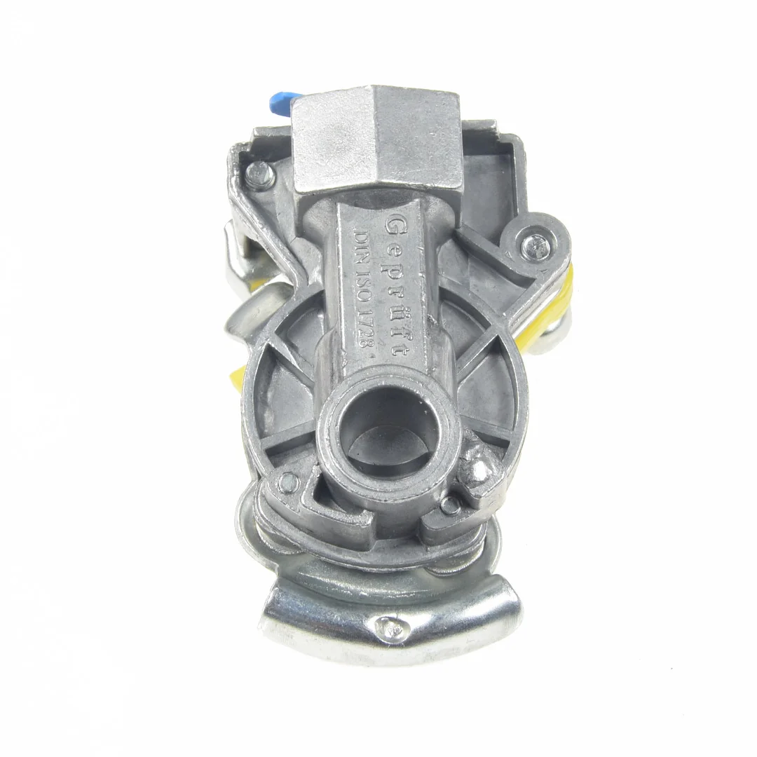Wabco - T710410 - Gelber Druckluftanschluss M16x1,5 auf der Traktorseite