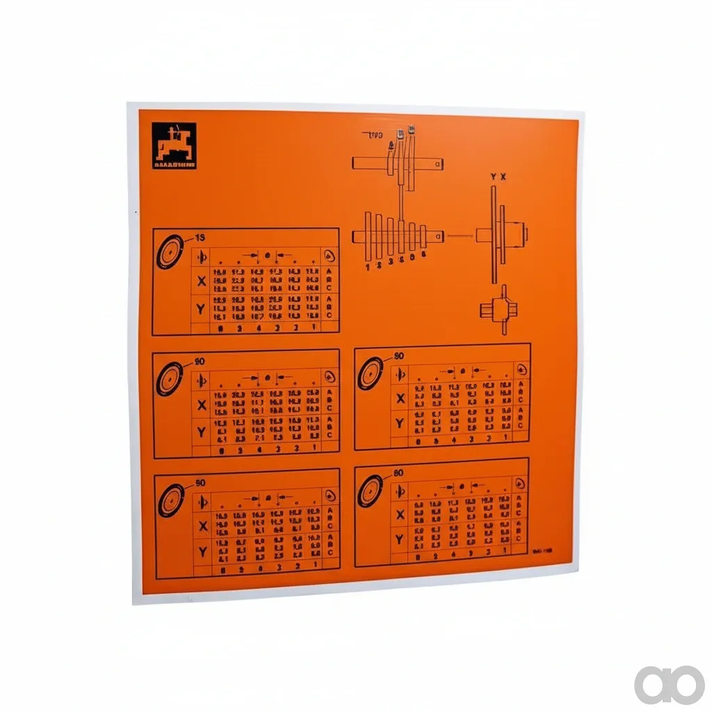 Amazone - 925188 - Folie Getr.einstell Tab.yx##E