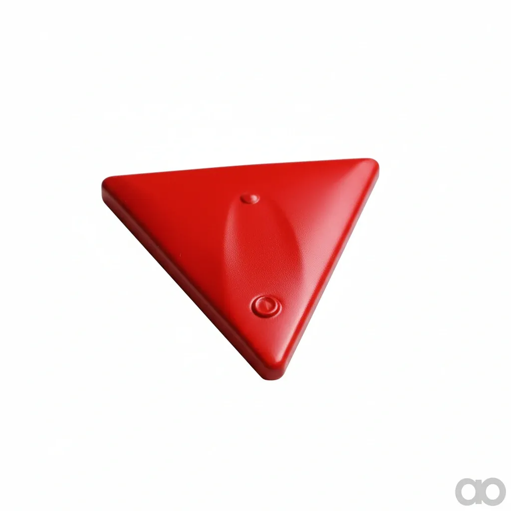Amazone - ND069 - Rueckstrahler 3-Eck Rot 2-Loch