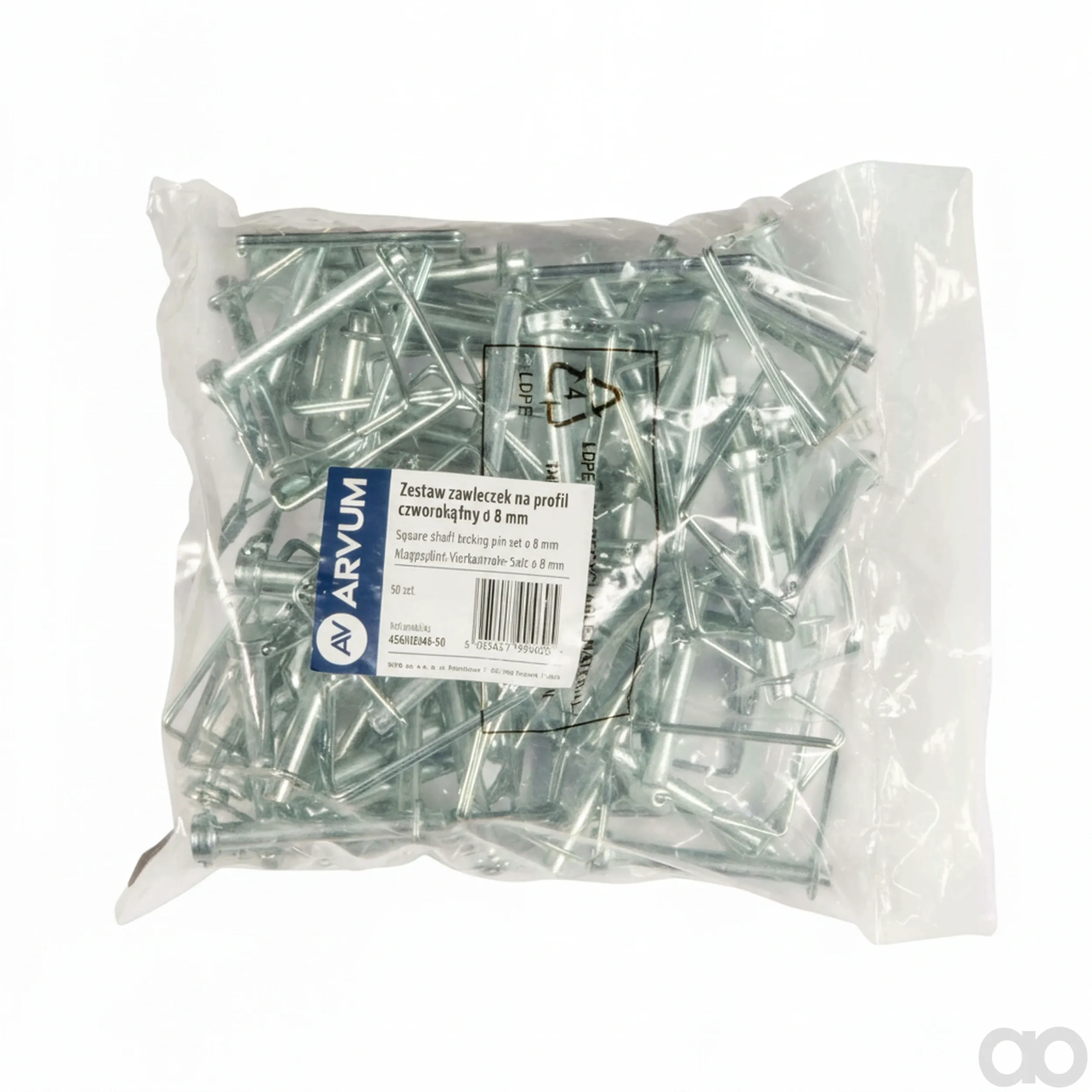 ARVUM - 49501004050 - Vierkantschaft-Sicherungsstiftsatz Diameter 8 mm