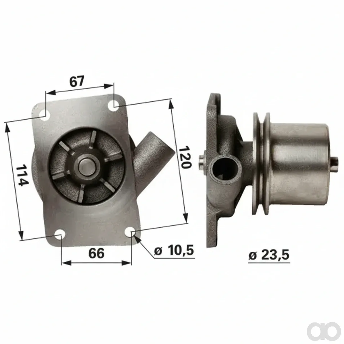 Case IH - 00128416 - Wasserpumpe Anstelle Von Case Prillinger