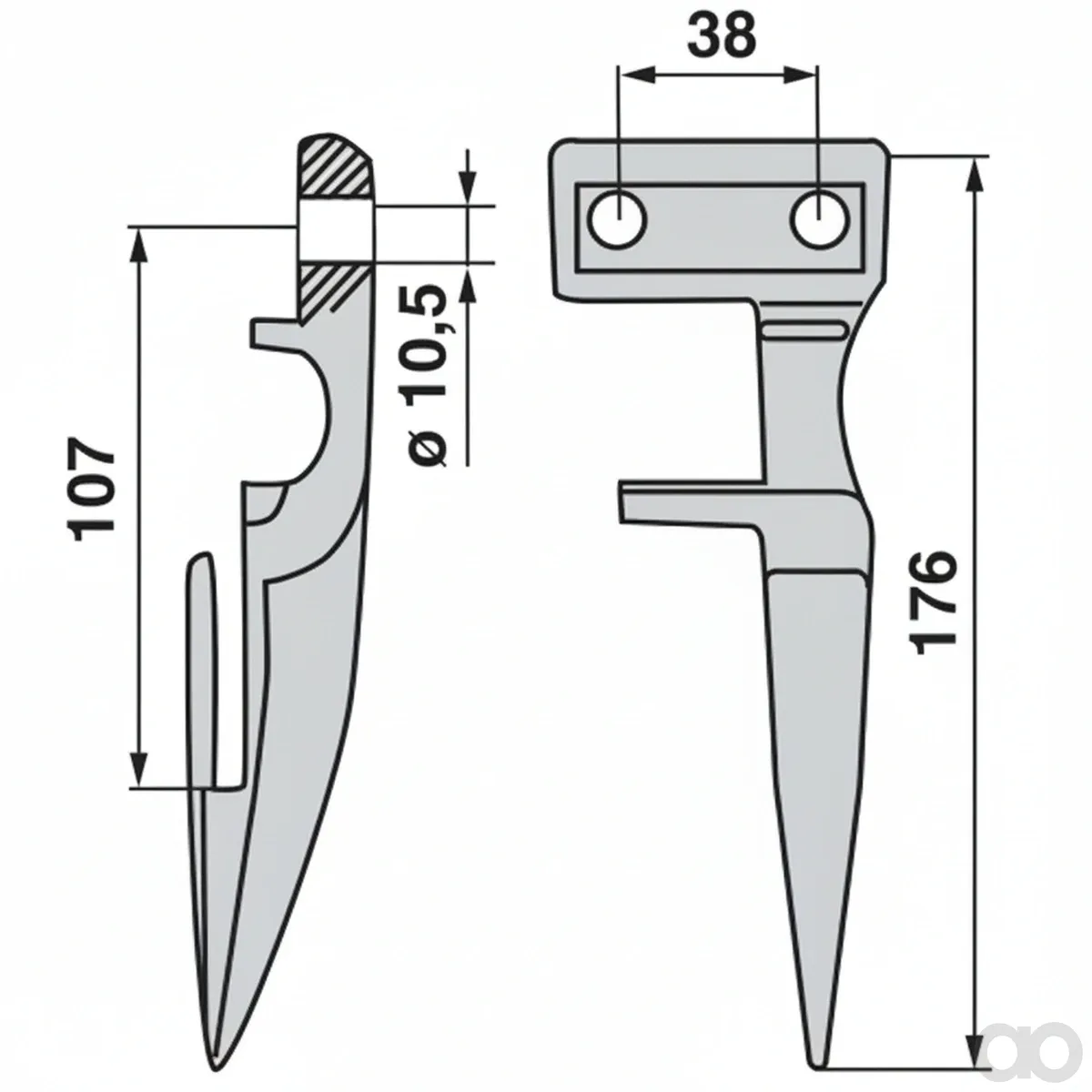 Case IH - 00510136 - Einzelfinger Anstelle Von Case Prillinger