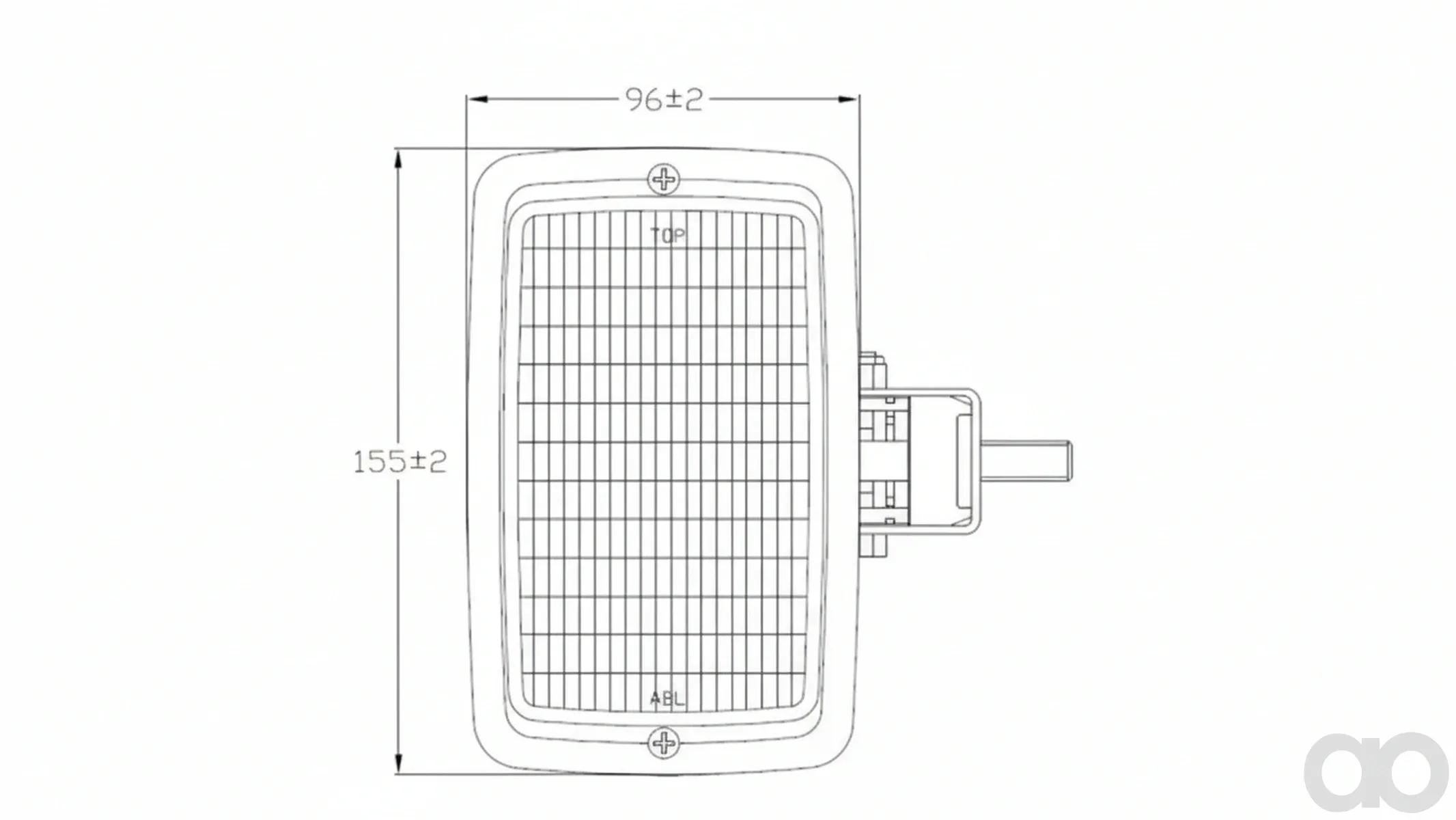 Case IH - 301891A2 - 3x5 Halogen-Fluter - Vertikale Seitenmontage - Standard