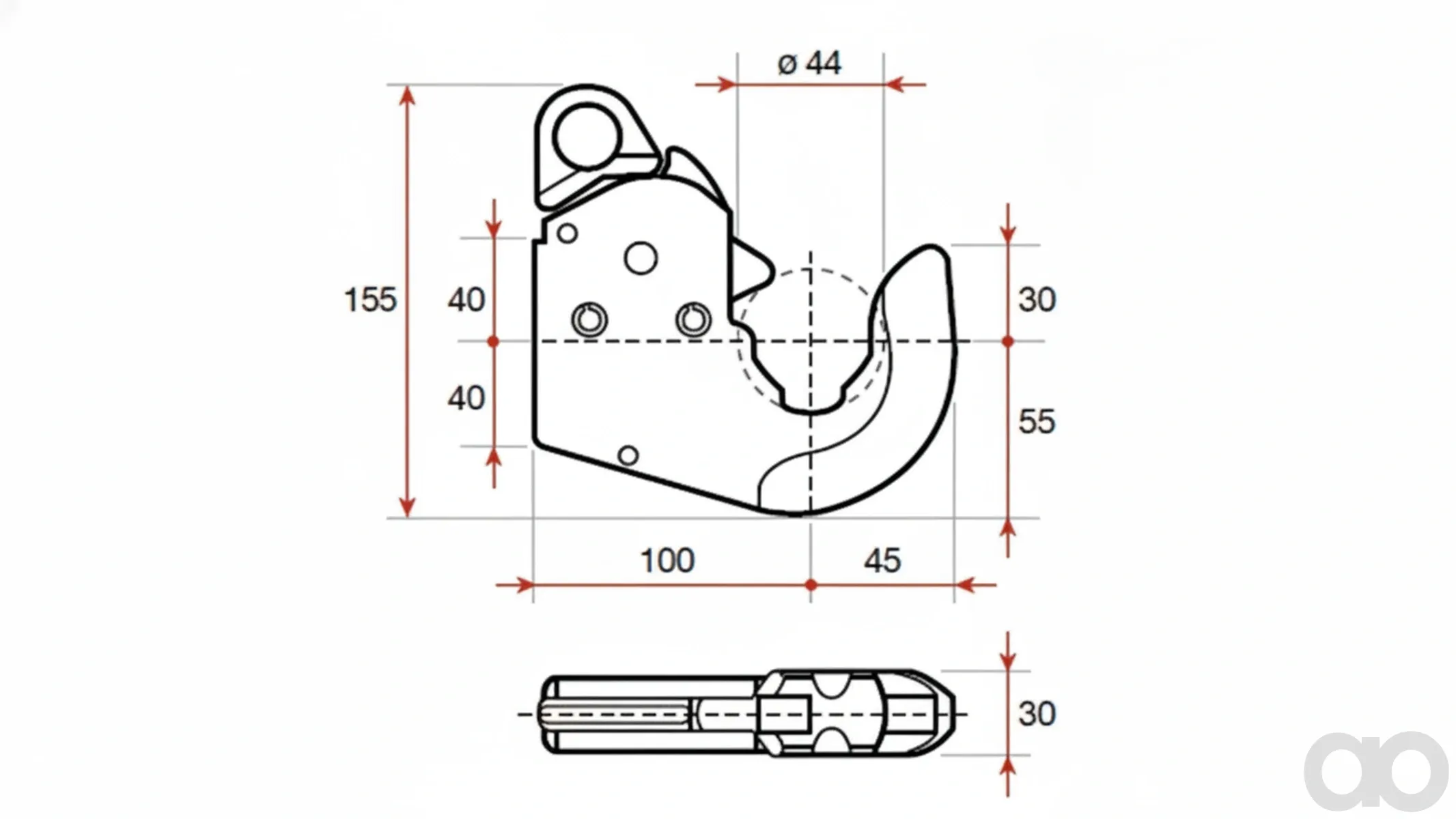 Case IH - 73325338 - Haken