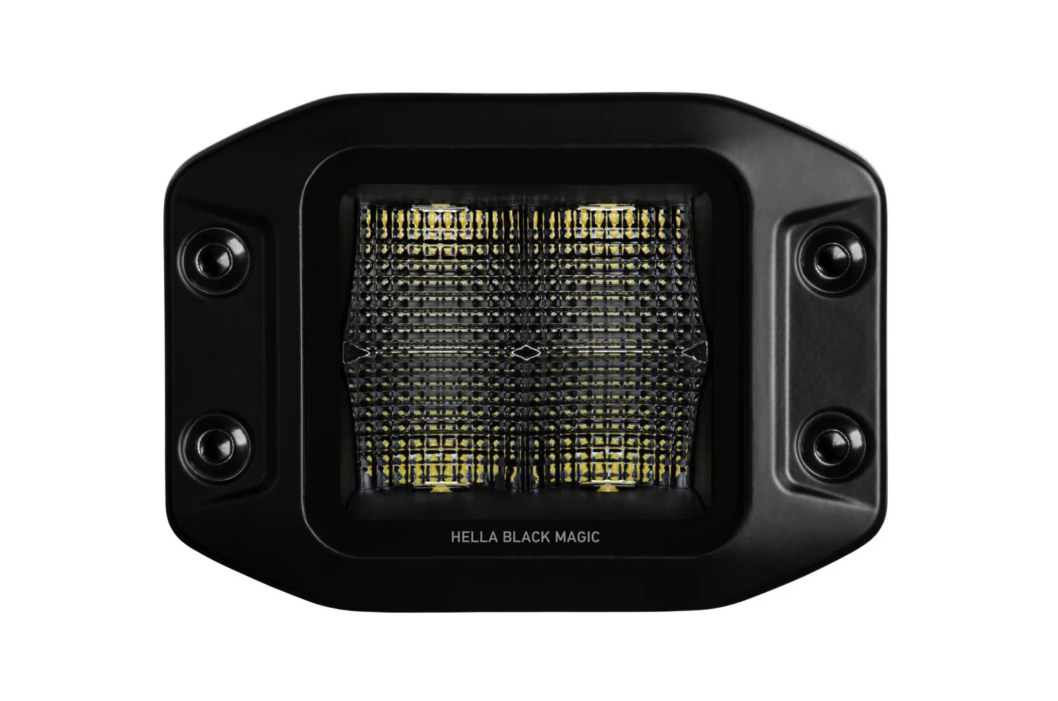 HELLA - 1FA 358 176-831 - LED-Fernscheinwerfer, Black Magic Edgeless Cube Kit 3.2", 12/24V, 3000lm