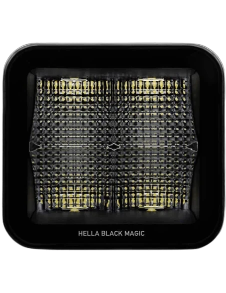 HELLA - 1FA 358 176-851 - LED-Fernscheinwerfer, Black Magic Edgeless Cube 3.2", 12/24V, 3000lm