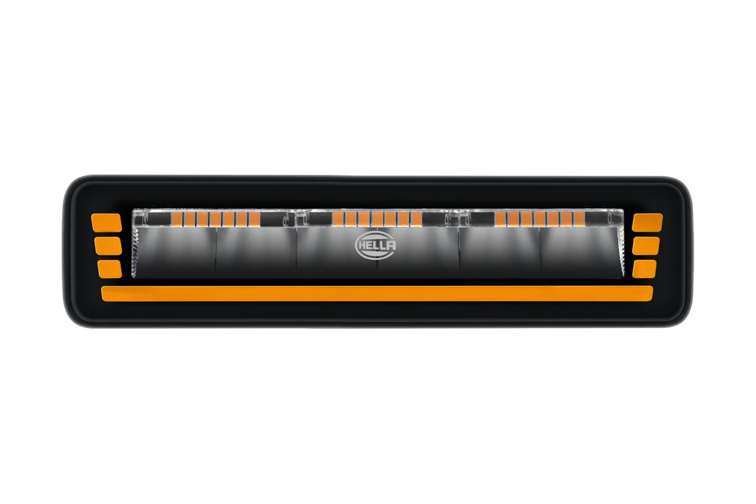 HELLA - 1FB 358 236-211 - Lightbar, Black Magic Edgeless Pro 7" Mini, 12/24V, weiß/gelb (amber)/weiß