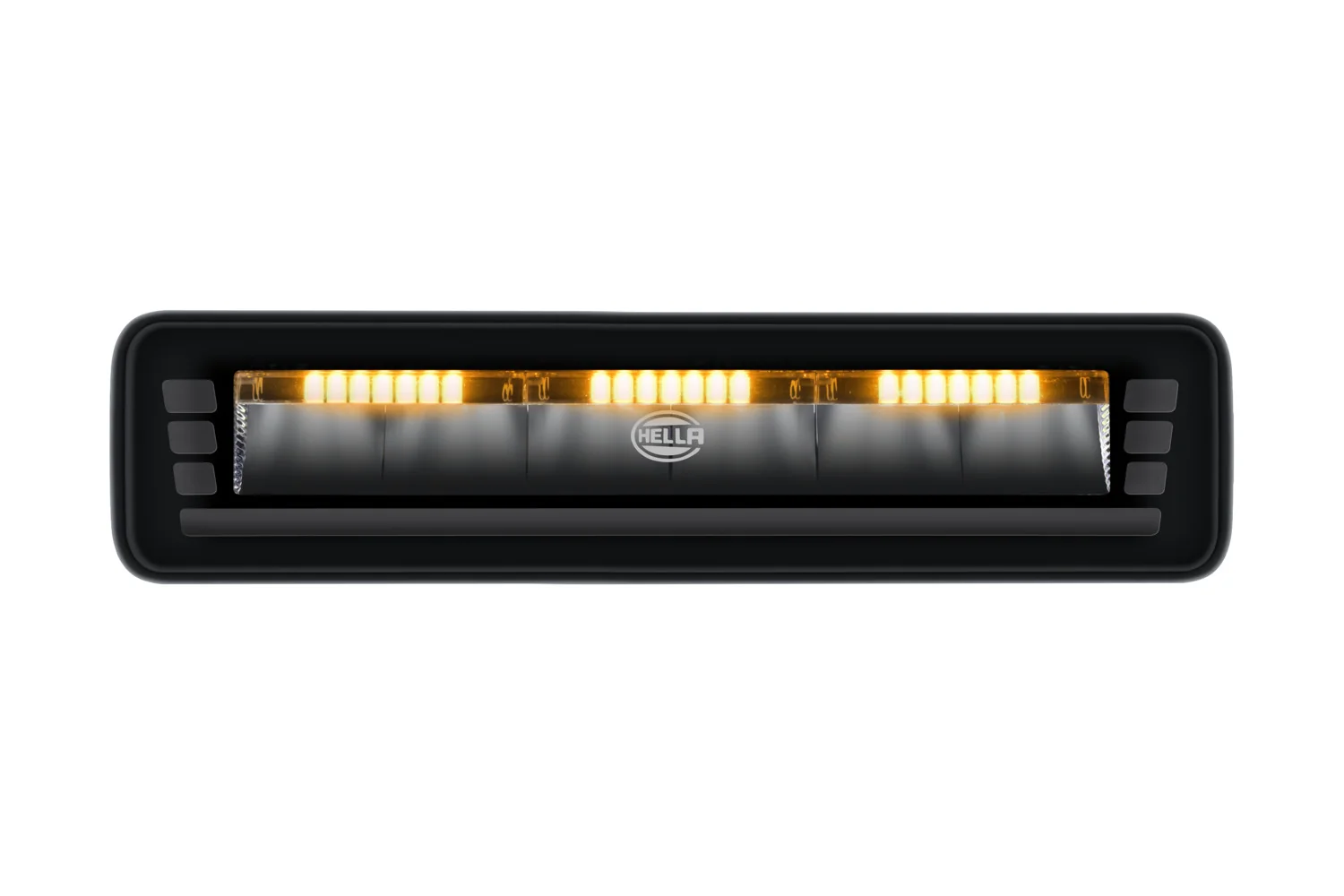 HELLA - 1FB 358 236-211 - Lightbar, Black Magic Edgeless Pro 7" Mini, 12/24V, weiß/gelb (amber)/weiß