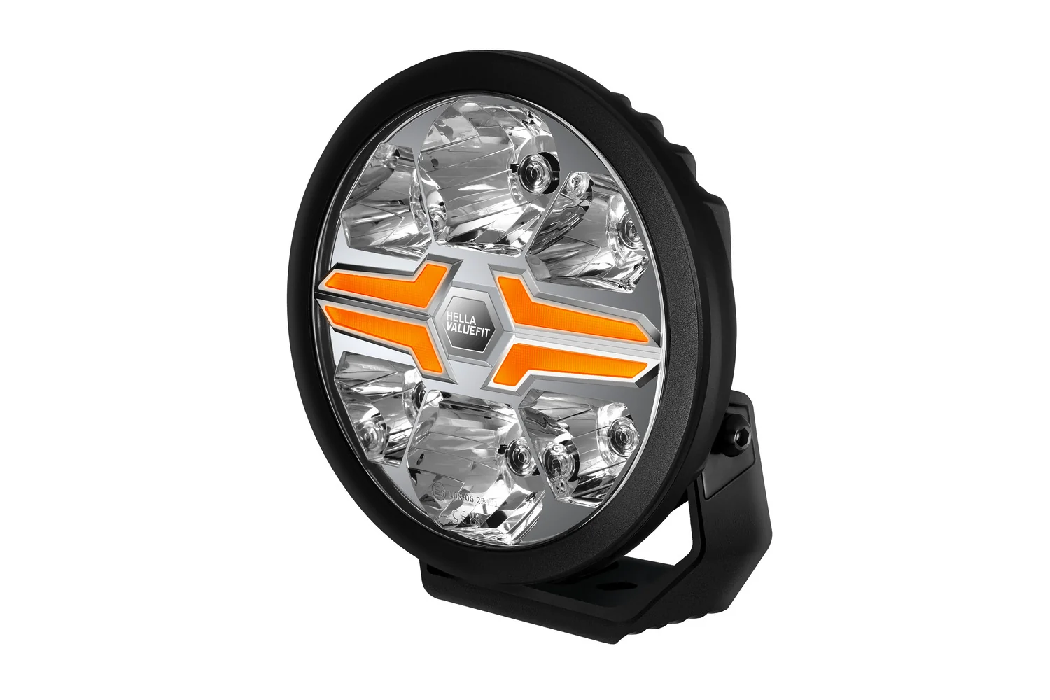 HELLA - 1FJ 357 199-071 - LED-Fernscheinwerfer, Blade Black  9", 12/24V, weiß/gelb (amber), 1550lm