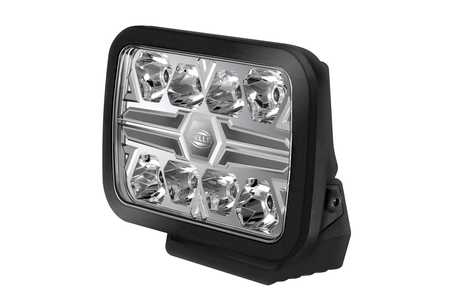 HELLA - 1FJ 357 199-181 - LED-Fernscheinwerfer, Blade Black RE 9", 12/24V, weiß/gelb (amber), 2600lm