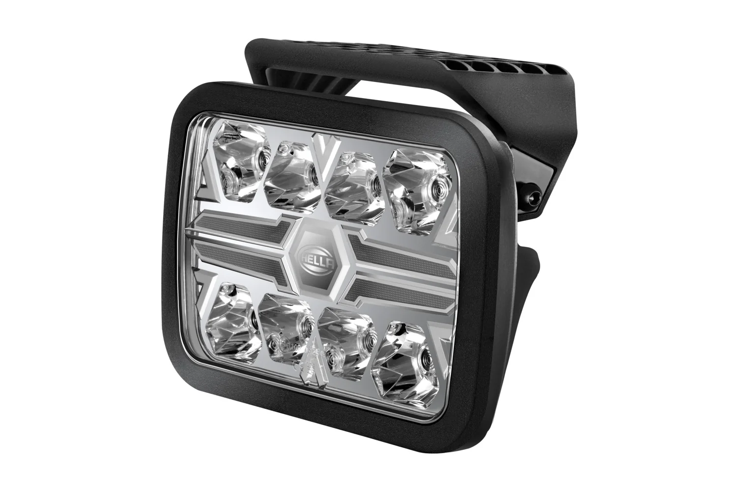 HELLA - 1FJ 357 199-191 - LED-Fernscheinwerfer, Blade Black RE 9", 12/24V, weiß/gelb (amber), 2600lm